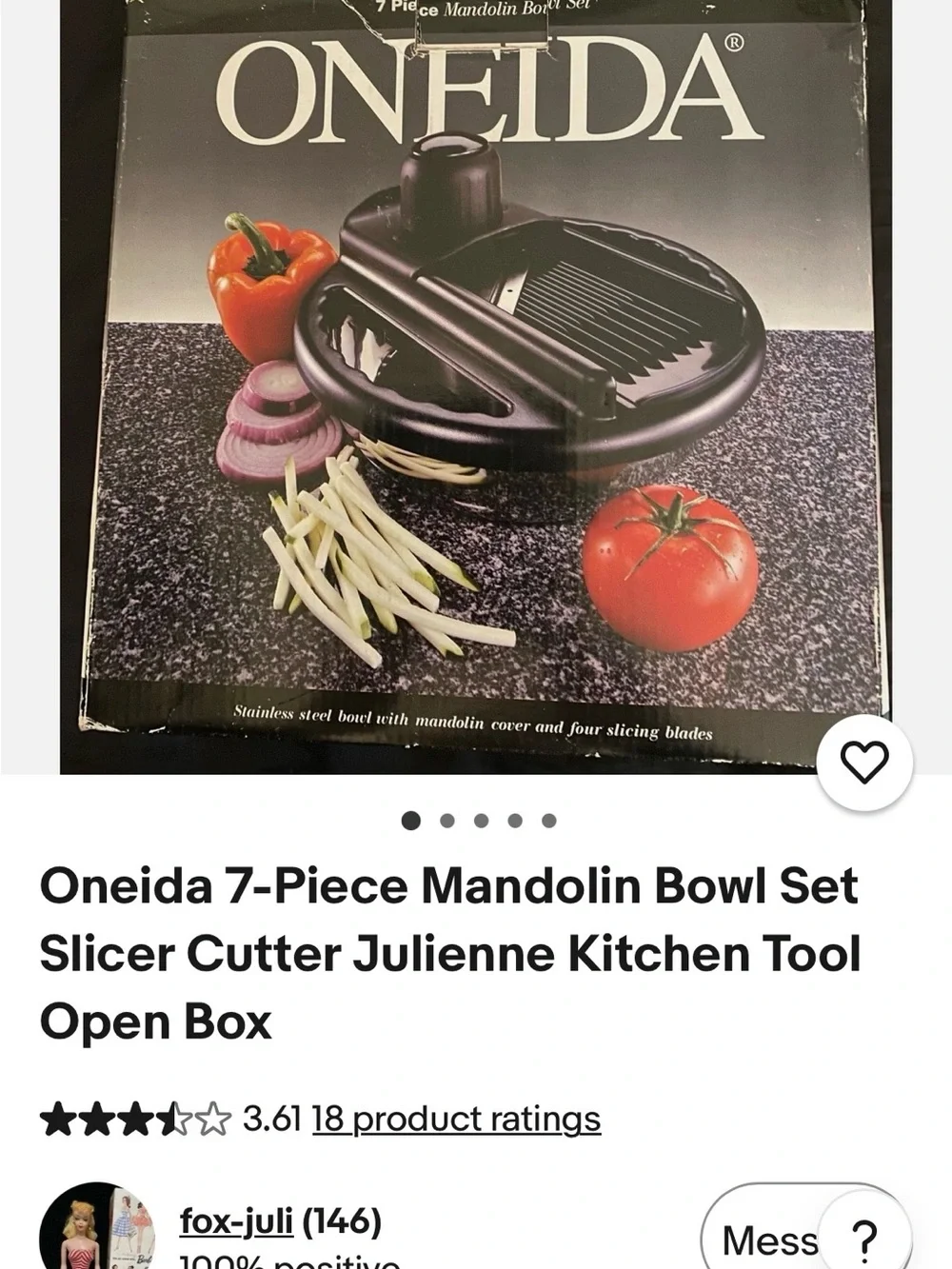Oneida Black Mandolin Bowl Set with Stainless Bowl